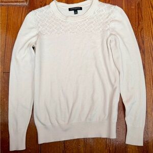 Banana Republic Cream Crew Neck Sweater